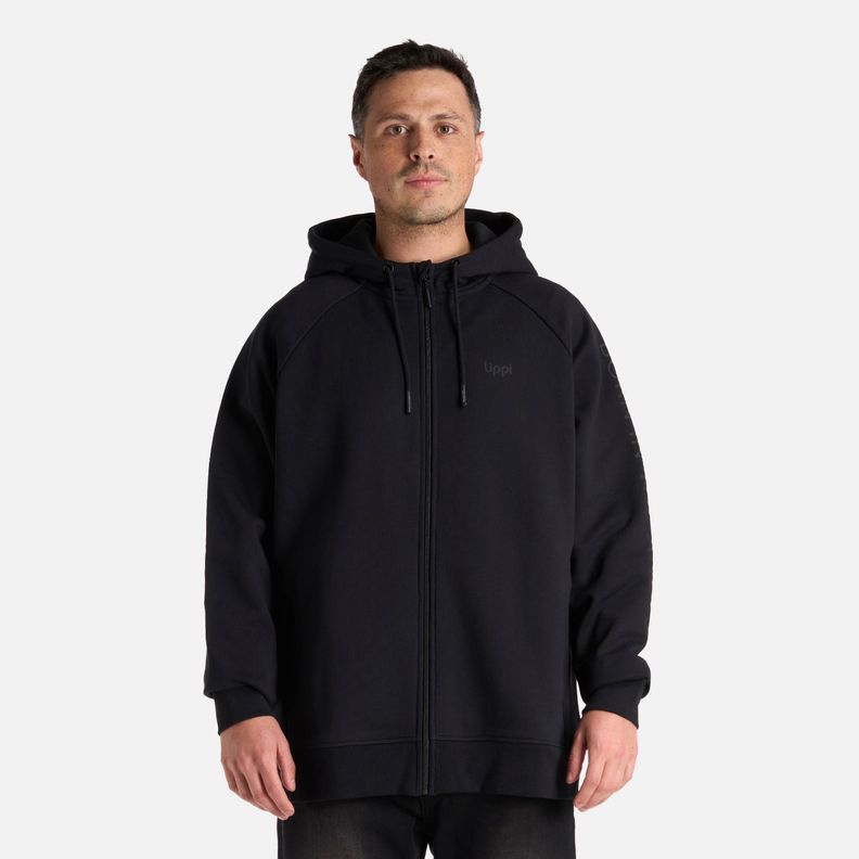 Polerón Hombre Heavy Duty FullZip Sweatshirt Negro Lippi I25-0