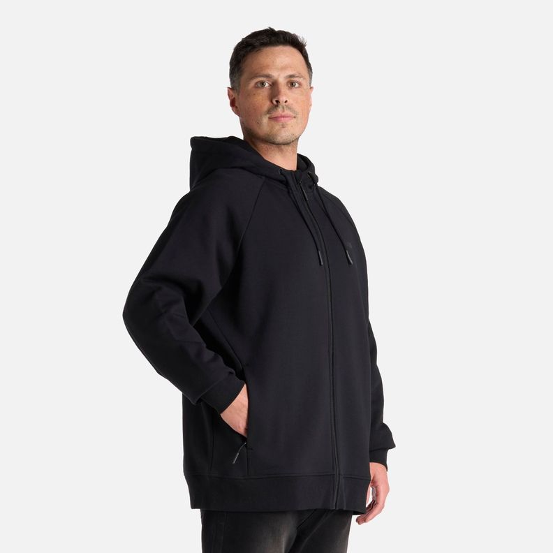 Polerón Hombre Heavy Duty FullZip Sweatshirt Negro Lippi I25-1