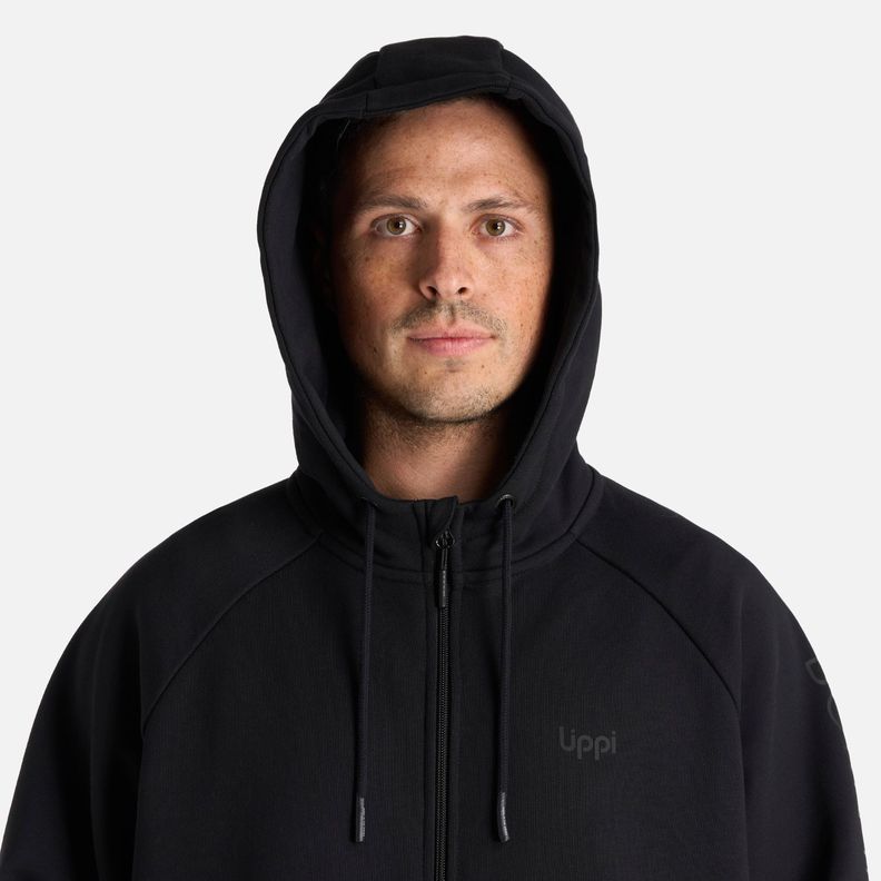 Polerón Hombre Heavy Duty FullZip Sweatshirt Negro Lippi I25-3