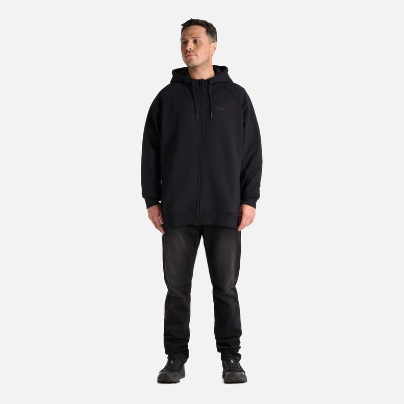 Polerón Hombre Heavy Duty FullZip Sweatshirt Negro Lippi I25-6
