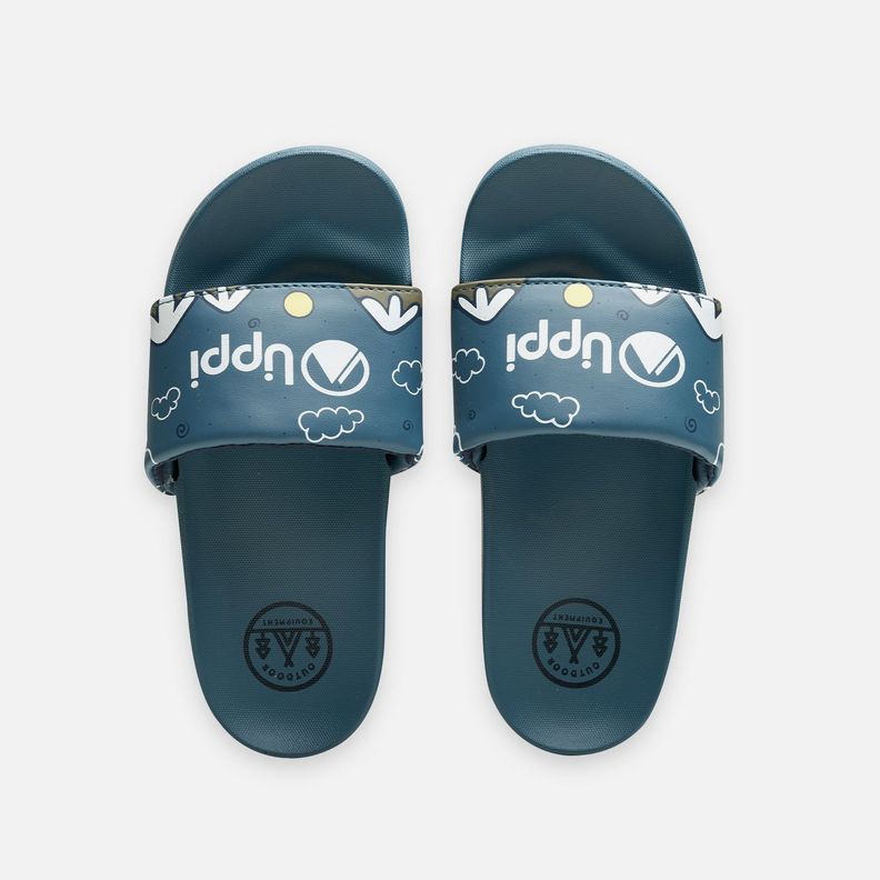 Sandalia Niño Insigne Slide Kids Azul Cielo Lippi-3