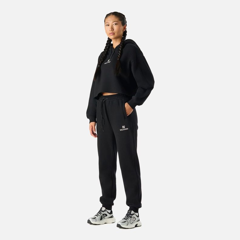 Polerón Mujer Cool Down Sweatshirt Hoody Negro Vulcano-2