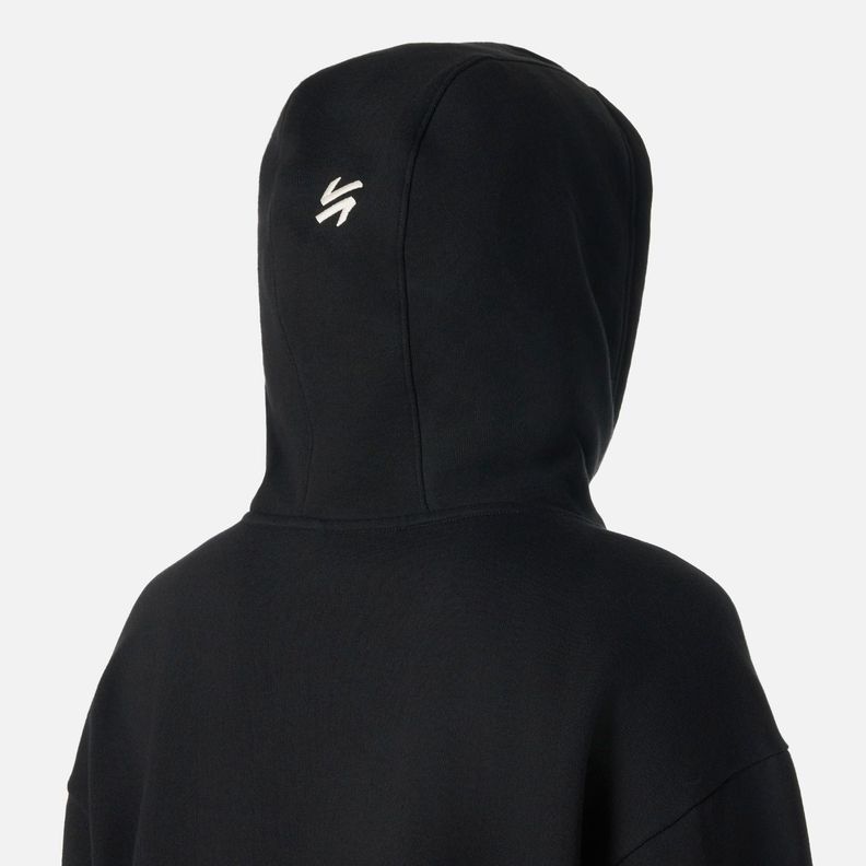 Polerón Mujer Cool Down Sweatshirt Hoody Negro Vulcano-5