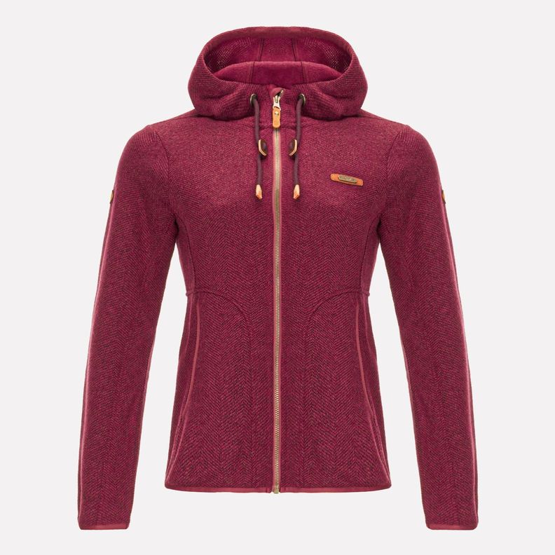 Polar Mujer Alamo Blend-Pro Hoody Jacket Rosa Oscuro Lippi-0