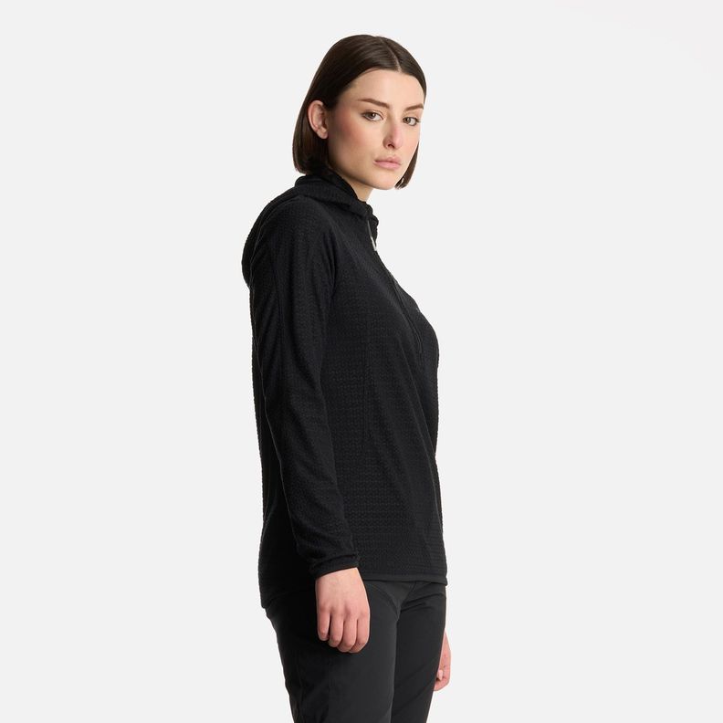 Polerón Mujer Jacaranda Nano-F 14 Zip Hoody Negro Lippi-1