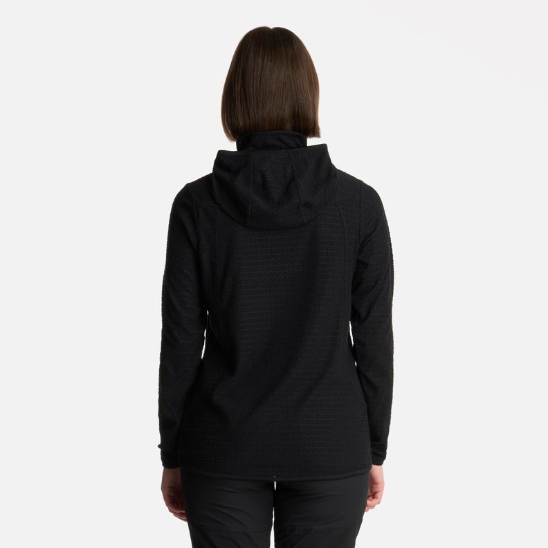 Polerón Mujer Jacaranda Nano-F 14 Zip Hoody Negro Lippi-2