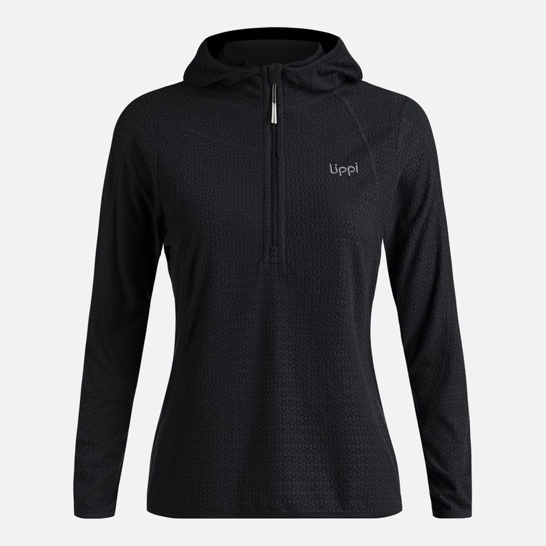 Polerón Mujer Jacaranda Nano-F 14 Zip Hoody Negro Lippi-5