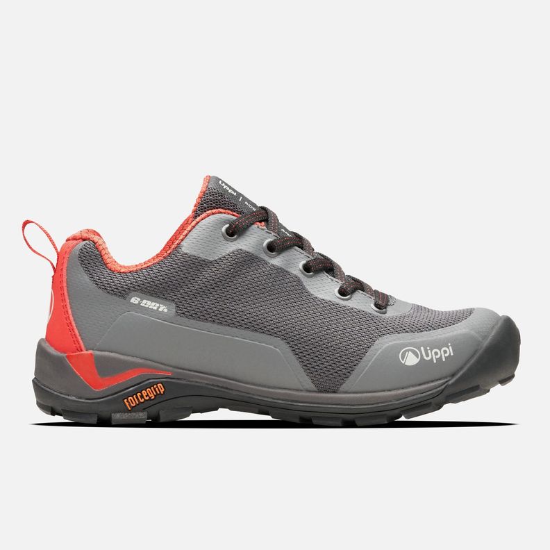 Zapatilla Nino Intense Hike Kids Low Grafito Rojo Lippi
