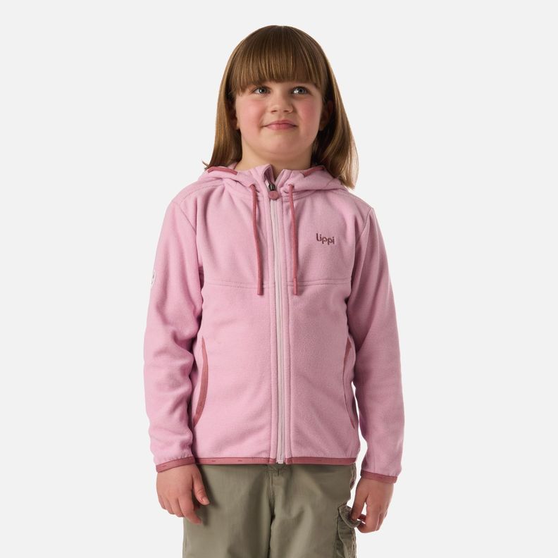 Polar Nina Stripes Nano-F Full Zip Hoody Rosa Claro Lippi V26