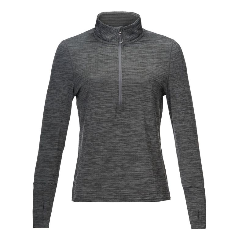 Poleron Mujer Just Move Nano-F 14 Zip Grafito Lippi-0