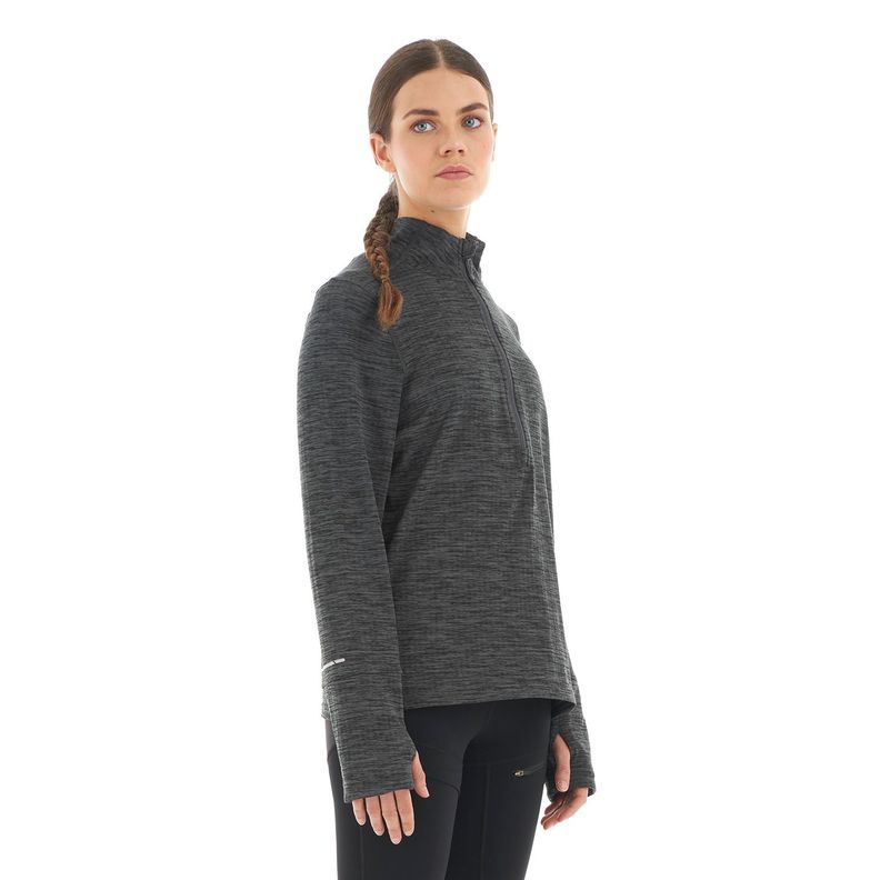 Poleron Mujer Just Move Nano-F 14 Zip Grafito Lippi-2