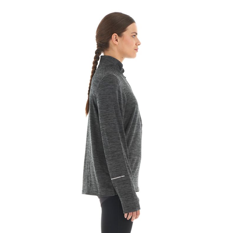 Poleron Mujer Just Move Nano-F 14 Zip Grafito Lippi-3