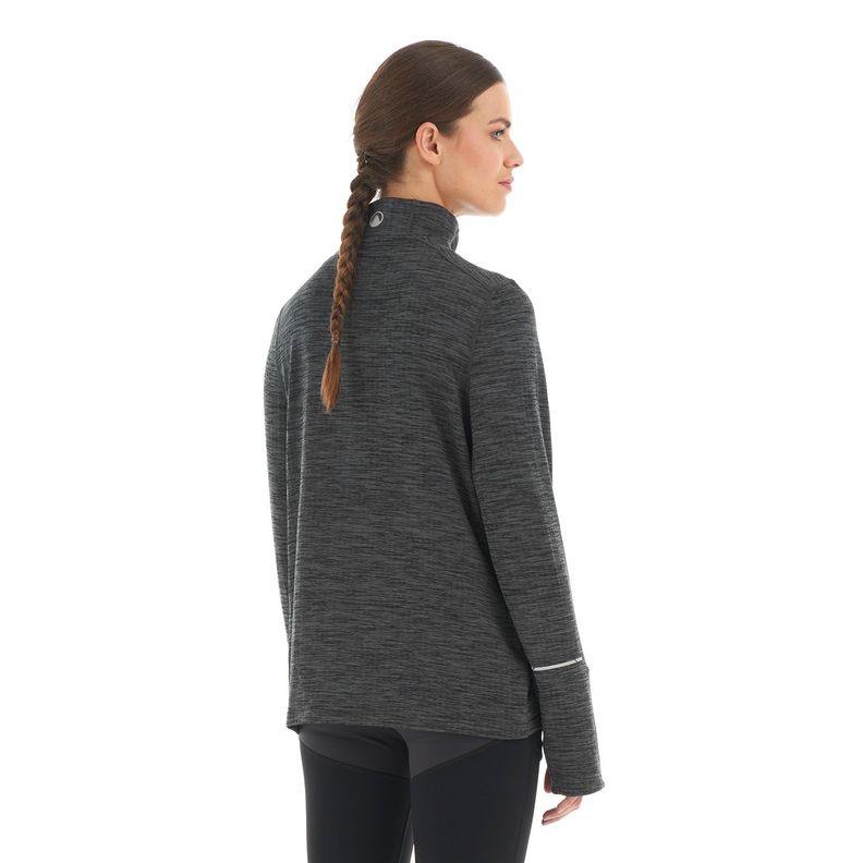 Poleron Mujer Just Move Nano-F 14 Zip Grafito Lippi-4