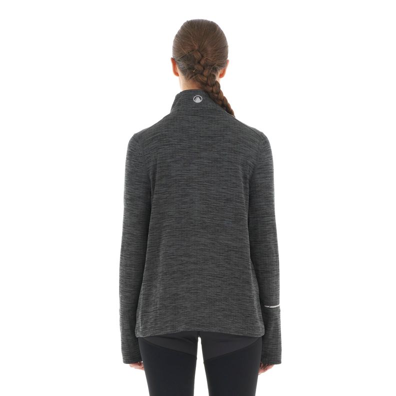 Poleron Mujer Just Move Nano-F 14 Zip Grafito Lippi-5