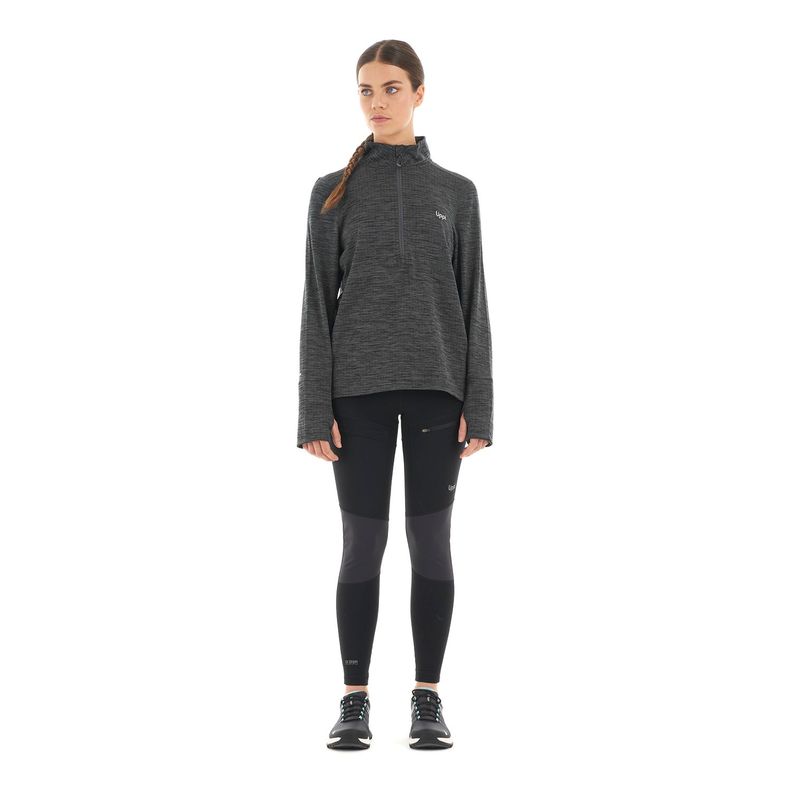 Poleron Mujer Just Move Nano-F 14 Zip Grafito Lippi-8