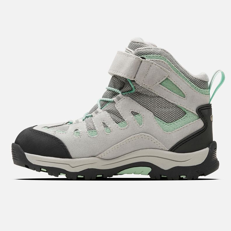 Botín Niña  Puelo CS HI Velcro Gris Claro Verde Agua Lippi-1