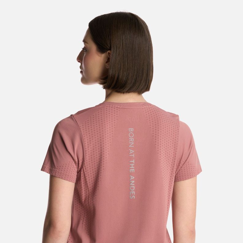 Polera Mujer 4 Run Seamless Trail Short Sleeve Rosa Lippi-3