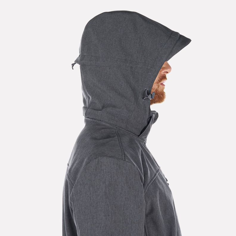 Chaqueta Hombre Macaya Softshell Hoody Jacket Melange Grafito Lippi I23-4