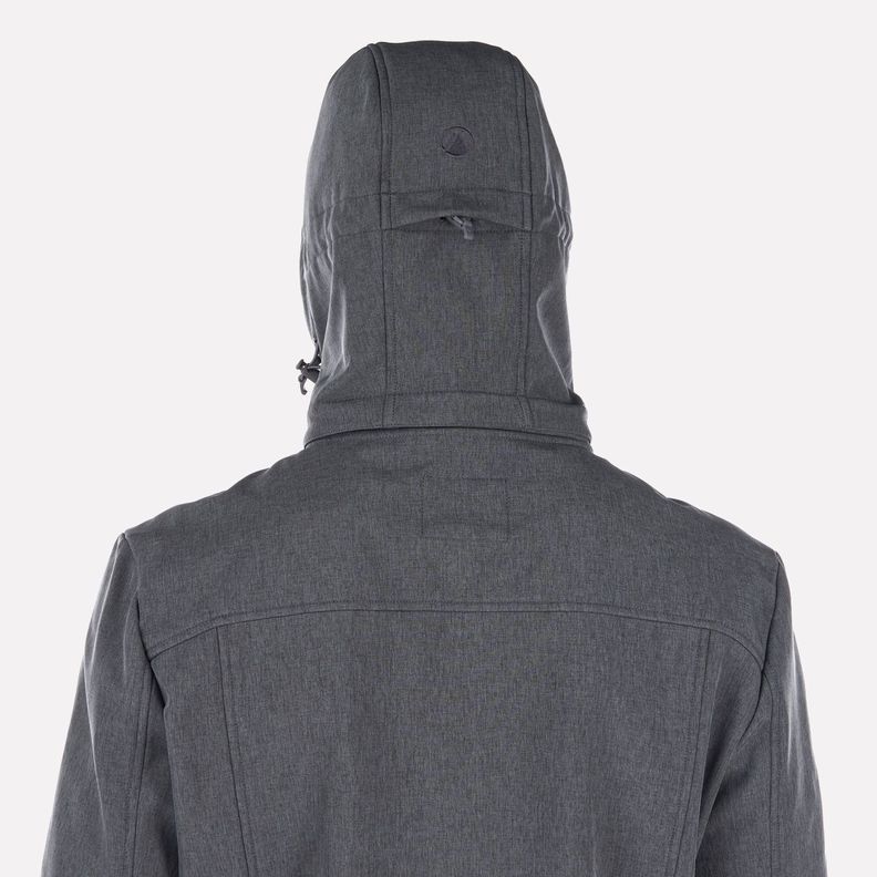 Chaqueta Hombre Macaya Softshell Hoody Jacket Melange Grafito Lippi I23-5