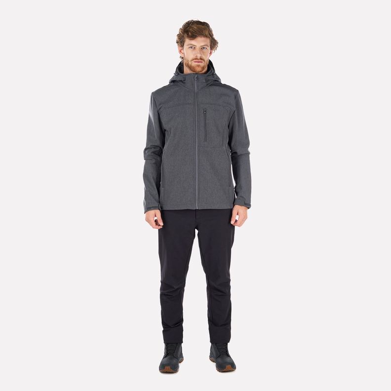 Chaqueta Hombre Macaya Softshell Hoody Jacket Melange Grafito Lippi I23-7