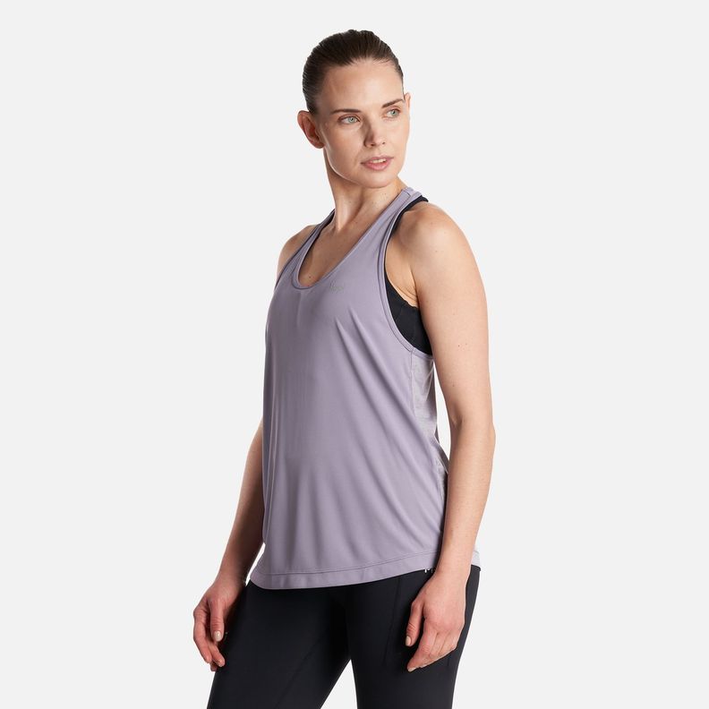 Polera Mujer  Workout Q-Dry Tank T-Shirt Morado Claro Lippi-2