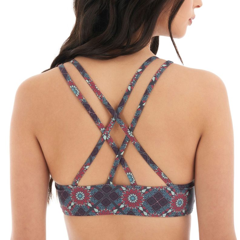 Traje de Baño Mujer Fondo de bikini Print Azul Haka Honu-6