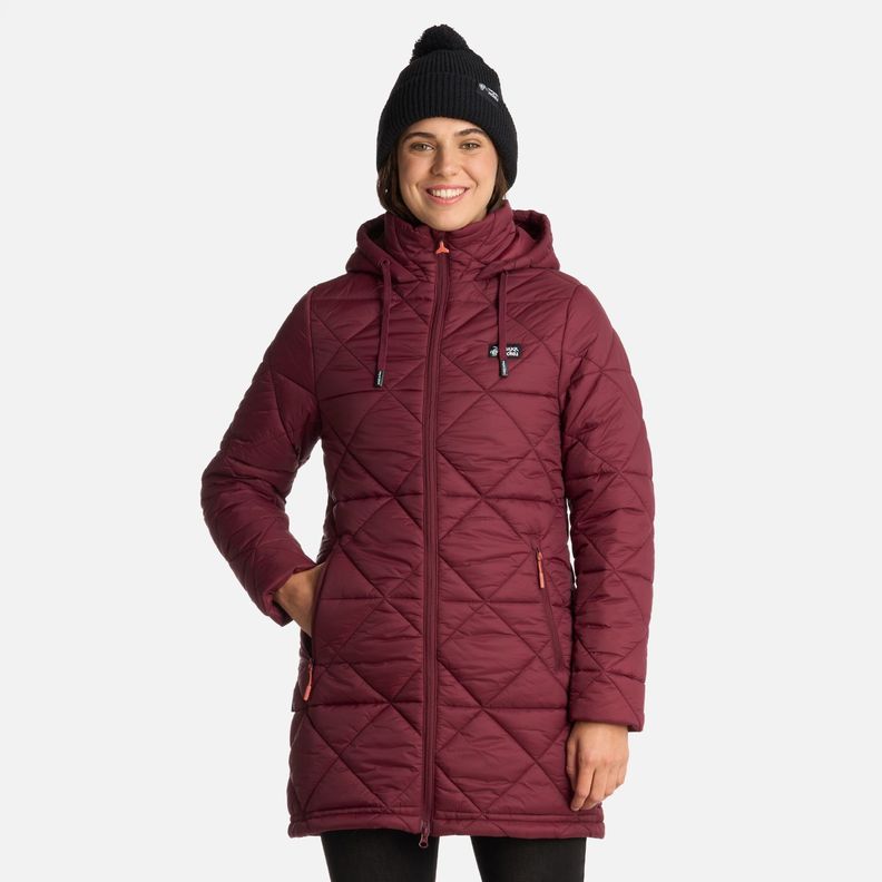 Chaqueta Mujer Pala Negra Burdeo Haka Honu I25-0