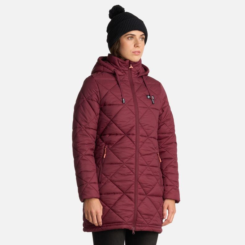 Chaqueta Mujer Pala Negra Burdeo Haka Honu I25-1