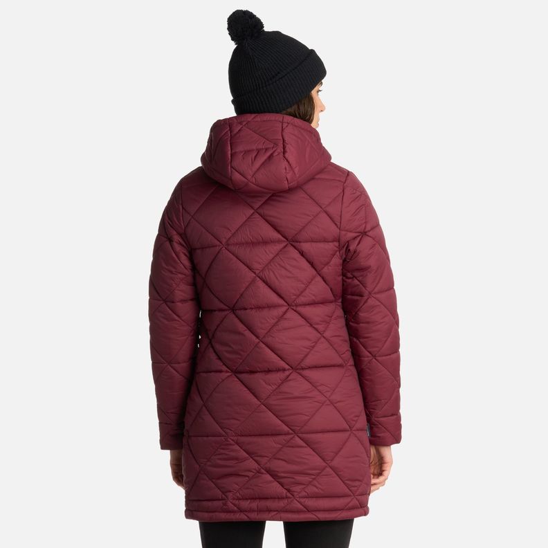 Chaqueta Mujer Pala Negra Burdeo Haka Honu I25-2
