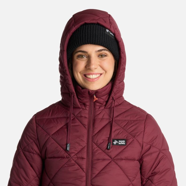 Chaqueta Mujer Pala Negra Burdeo Haka Honu I25-3