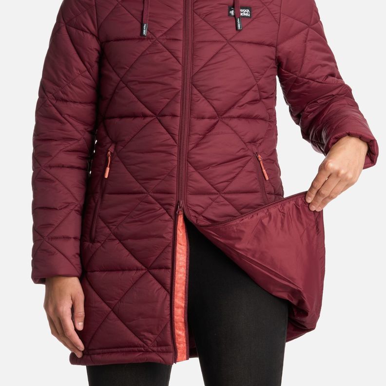 Chaqueta Mujer Pala Negra Burdeo Haka Honu I25-5