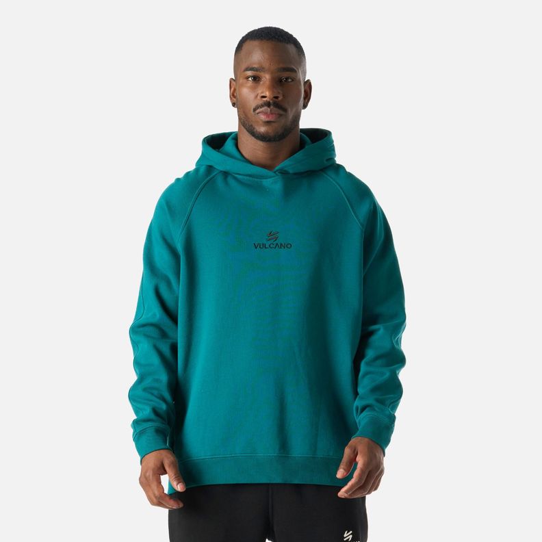 Polerón Hombre Cool Down Sweatshirt Hoody Petroleo Vulcano-0