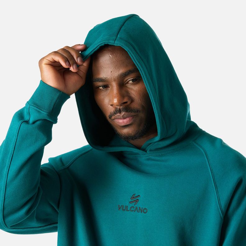 Polerón Hombre Cool Down Sweatshirt Hoody Petroleo Vulcano-4