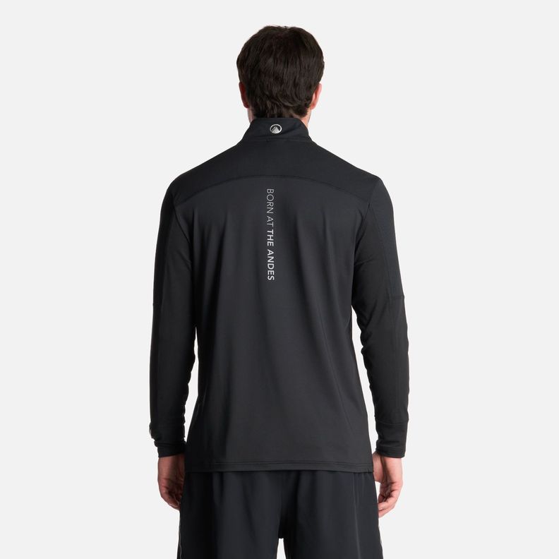 Polerón Hombre Puerto Trucco 1/4 Zip Negro Lippi V25-2