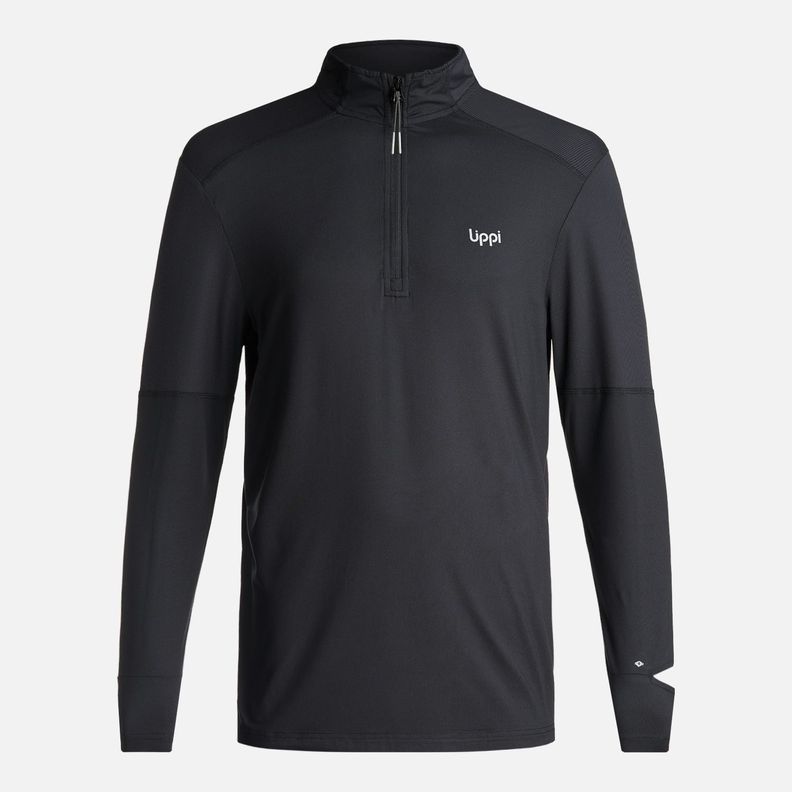 Polerón Hombre Puerto Trucco 1/4 Zip Negro Lippi V25-5