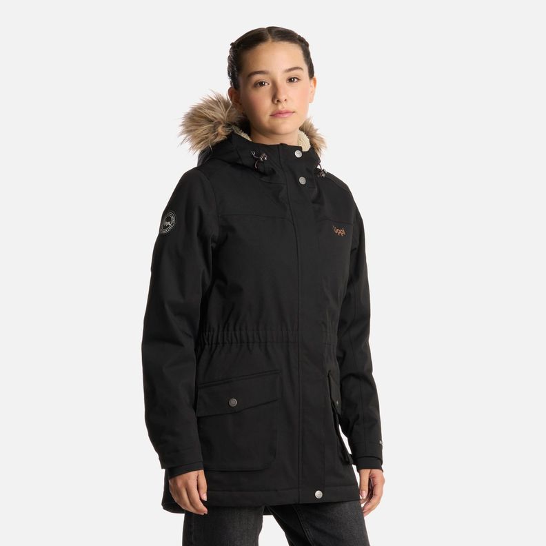 Chaqueta Teen Girl Roble B-Dry Hoody Jacket Negro Lippi I25-1