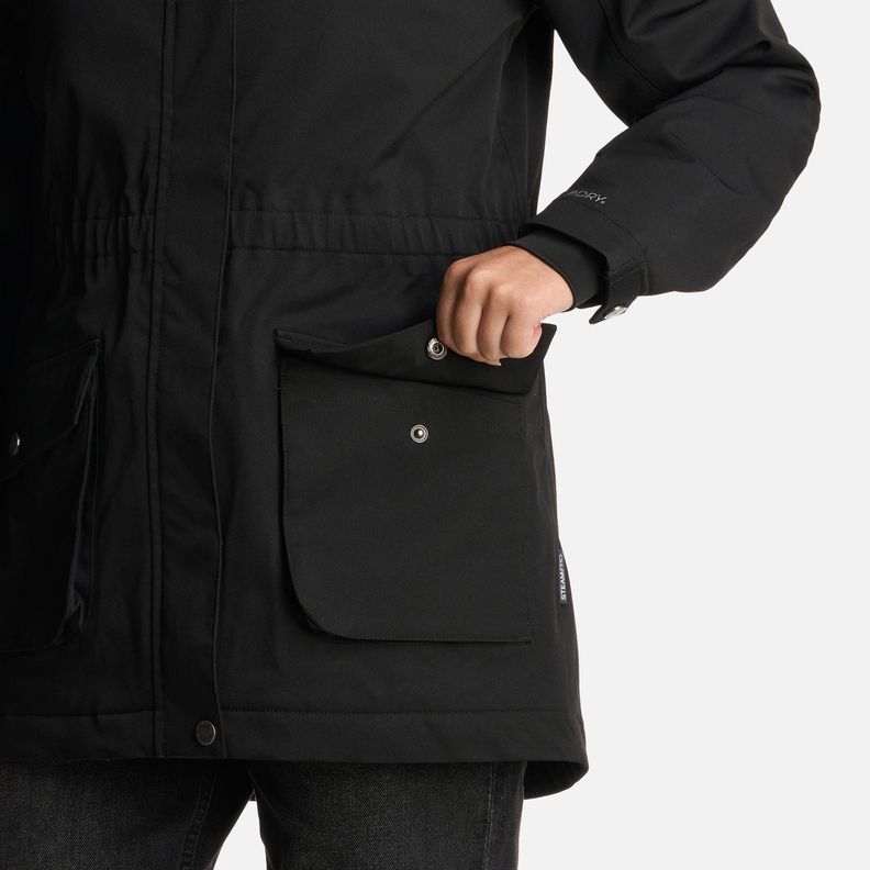 Chaqueta Teen Girl Roble B-Dry Hoody Jacket Negro Lippi I25-4
