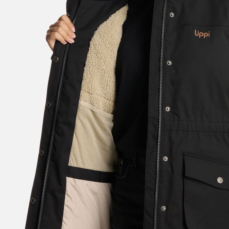 Chaqueta Teen Girl Roble B-Dry Hoody Jacket Negro Lippi I25-5