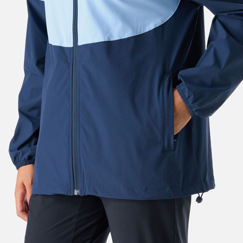 Chaqueta Mujer Tempo Full Zip Windbreaker Celeste Vulcano-4