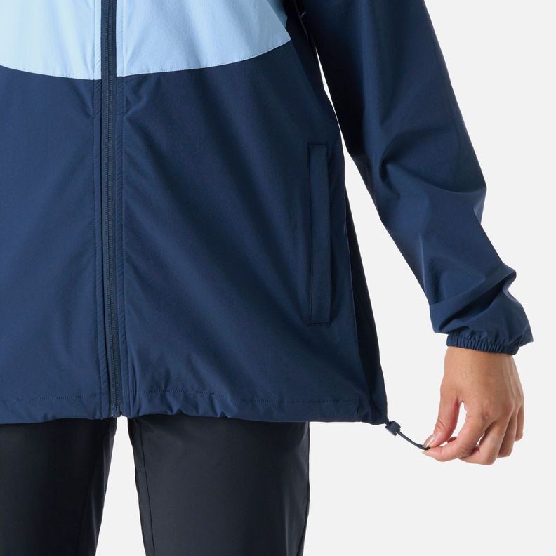 Chaqueta Mujer Tempo Full Zip Windbreaker Celeste Vulcano-7