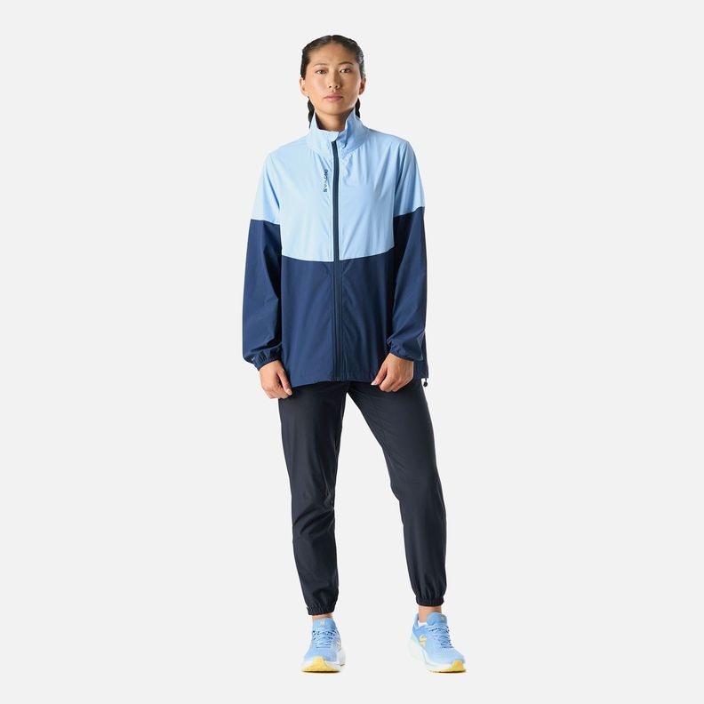 Chaqueta Mujer Tempo Full Zip Windbreaker Celeste Vulcano-8