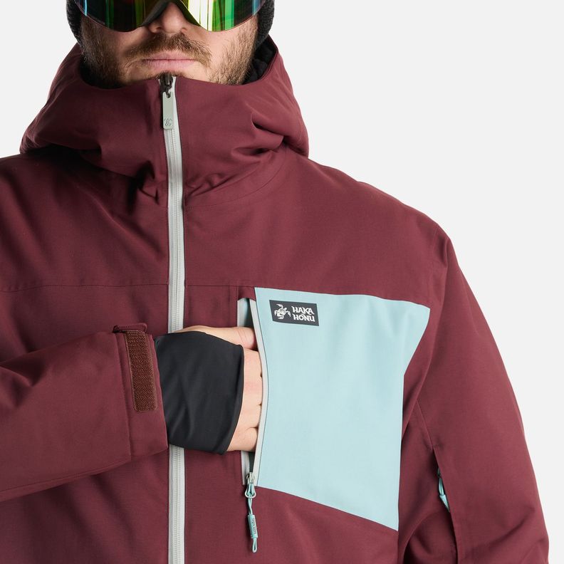 Chaqueta Hombre Yeti Burdeo Haka Honu I24-6