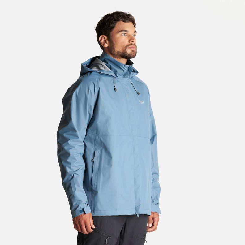 Chaqueta Hombre Alpine B-Dry Hoody Jacket Azul Piedra Lippi-2