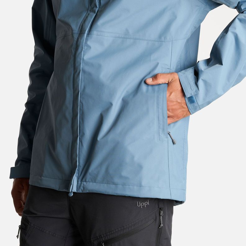 Chaqueta Hombre Alpine B-Dry Hoody Jacket Azul Piedra Lippi-5