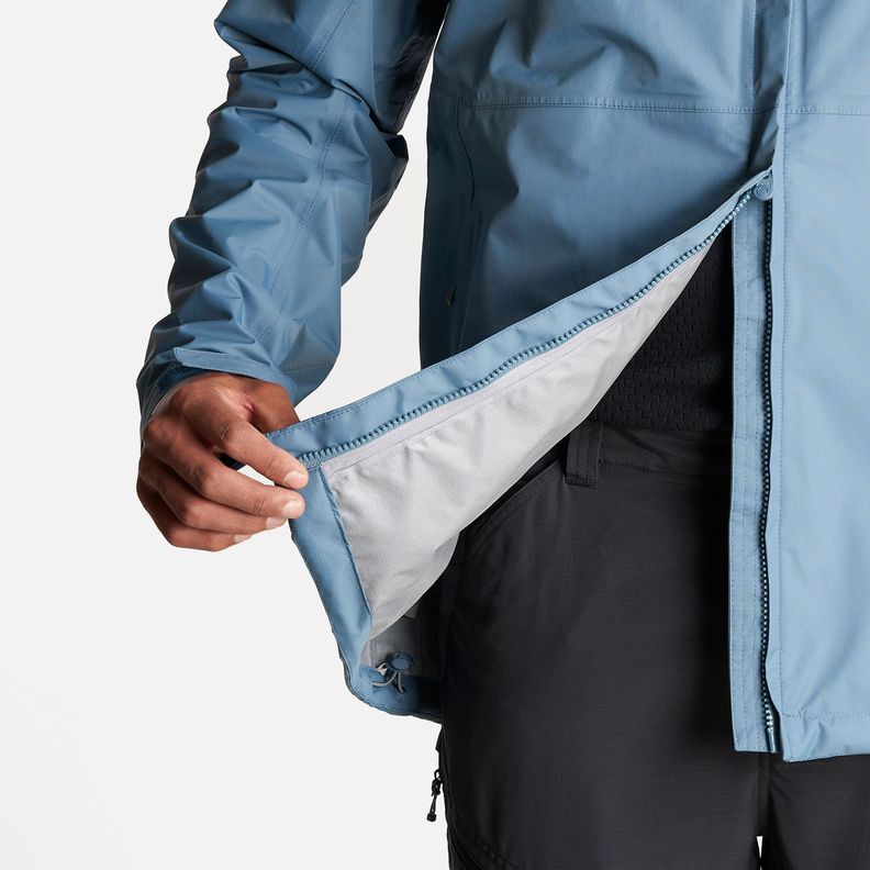 Chaqueta Hombre Alpine B-Dry Hoody Jacket Azul Piedra Lippi-6