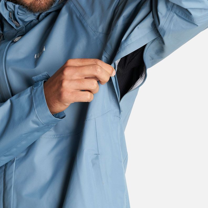 Chaqueta Hombre Alpine B-Dry Hoody Jacket Azul Piedra Lippi-8