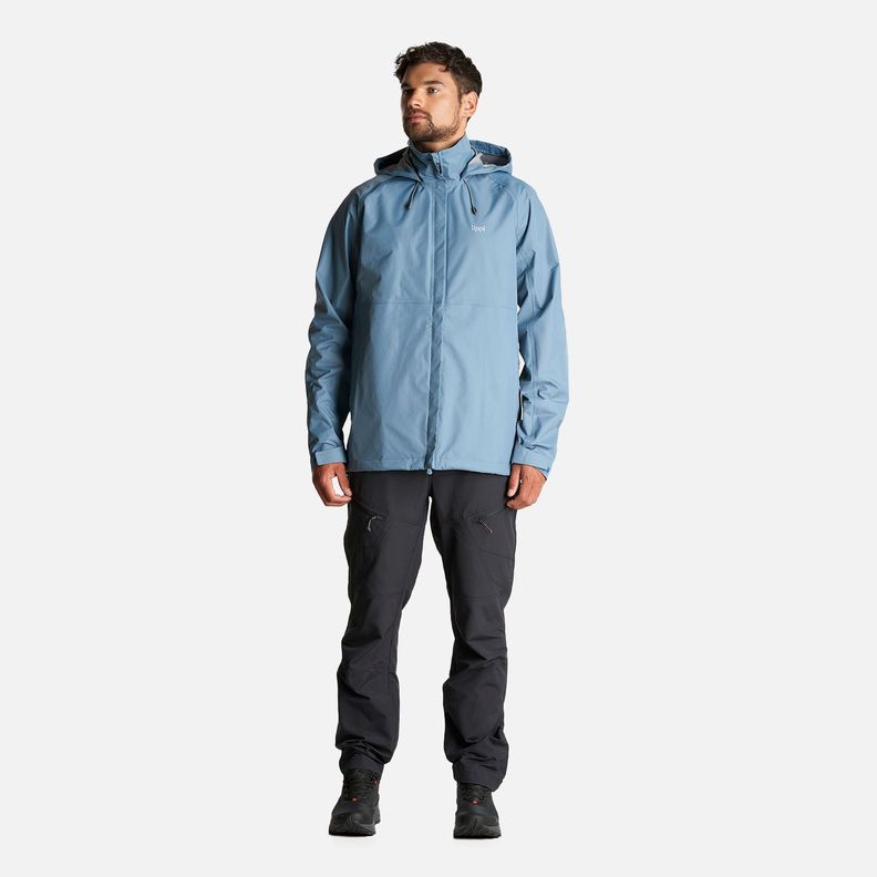 Chaqueta Hombre Alpine B-Dry Hoody Jacket Azul Piedra Lippi-9