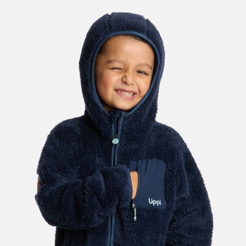 Polar Niño Bear Shaggy-Pro Hoody Azul Marino Lippi I25-3