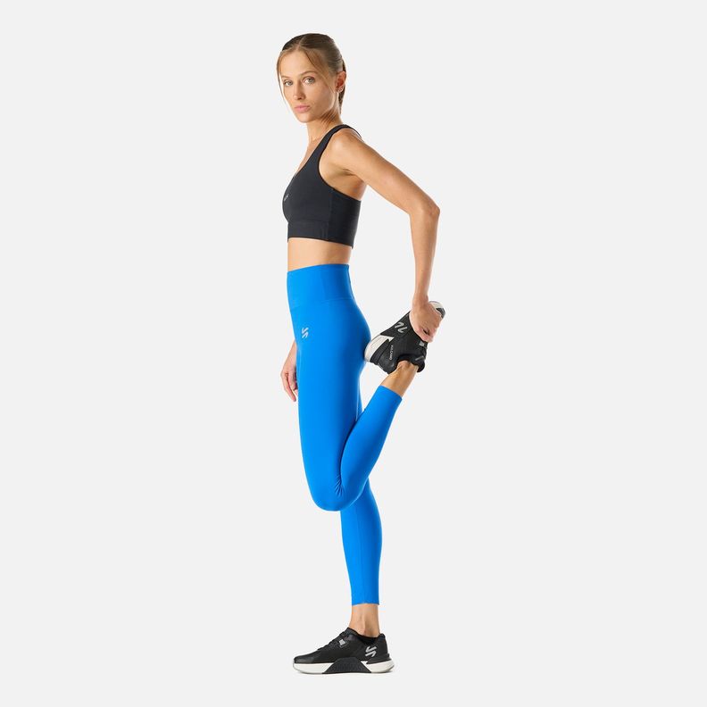 Calza Mujer Tempo 7/8 Super High Rise Leggins Azul Vulcano-2