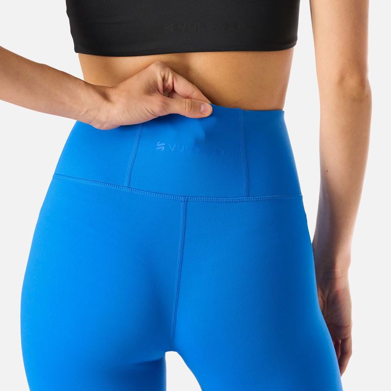 Calza Mujer Tempo 7/8 Super High Rise Leggins Azul Vulcano-5